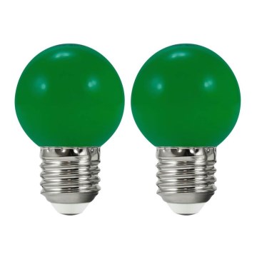 LOT 2x Ampoule LED PARTY E27/0,5W/36V verte