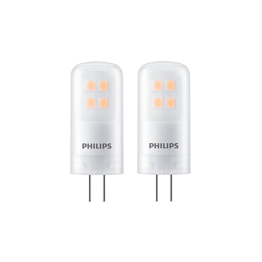 LOT 2x ampoule LED Philips G4/2,7W/12V 2700K