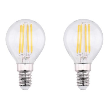 LOT 2x Ampoule LED VINTAGE E14/4W/230V 2700K - Globo 10589-2K