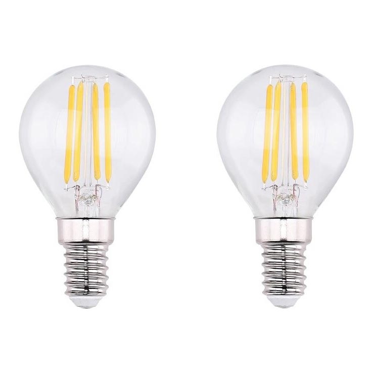 LOT 2x Ampoule LED VINTAGE E14/4W/230V 2700K - Globo 10589-2K