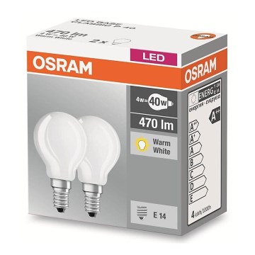 LOT 2x Ampoule LED VINTAGE P40 E14/4W/230V 2700K - Osram