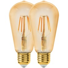 LOT 2x Ampoule LED VINTAGE ST64 E27/6W/230V 2200K - Eglo 11783