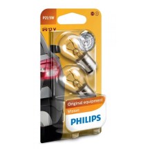LOT 2x Ampoule pour voiture Philips VISION 12499CP BAY15d/5W/12V