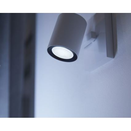 Lot de 2 ampoules LED dimmables Philips Hue WHITE AMBIANCE GU10 4,2 W / 230 V (2200–6500 K) + variateur