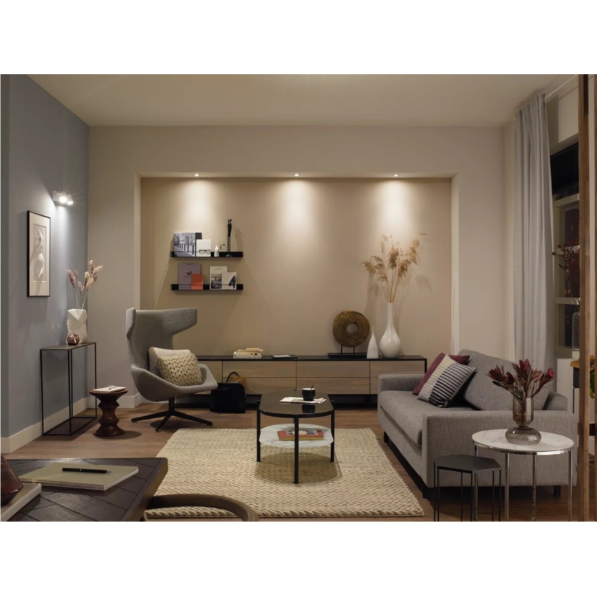 Lot de 2 ampoules LED dimmables Philips Hue WHITE AMBIANCE GU10 4,2 W / 230 V (2200–6500 K) + variateur