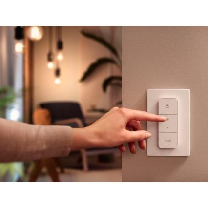 Lot de 2 ampoules LED dimmables Philips Hue WHITE AMBIANCE GU10 4,2 W / 230 V (2200–6500 K) + variateur