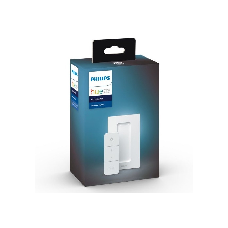 Lot de 2 ampoules LED dimmables Philips Hue WHITE AMBIANCE GU10 4,2 W / 230 V (2200–6500 K) + variateur