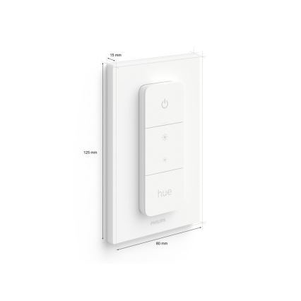 Lot de 2 ampoules LED dimmables Philips Hue WHITE AMBIANCE GU10 4,2 W / 230 V (2200–6500 K) + variateur