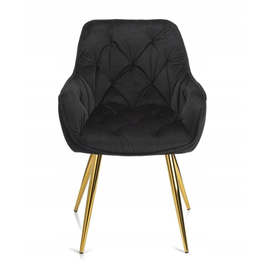 LOT 2x Chaises de salle à manger HANA noir