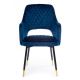 LOT 2x Chaises de salle à manger SENKO bleues