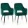 LOT 2x Chaises de salle à manger SENKO vertes