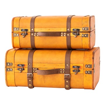 LOT 2x Décoration de Noël 45/40 cm valise