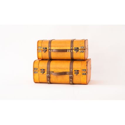 LOT 2x Décoration de Noël 45/40 cm valise