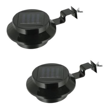 LOT 2x Éclairage solaire avec un support LED/1,2V 600 mAh IP44