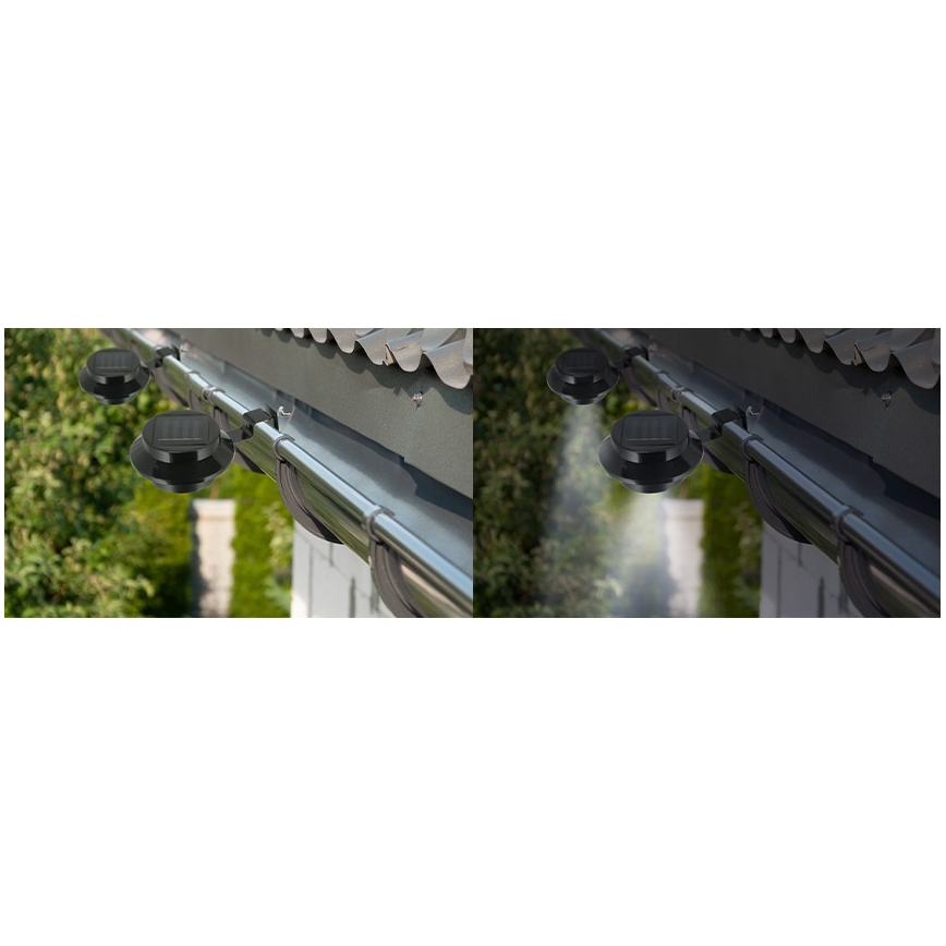 LOT 2x Éclairage solaire avec un support LED/1,2V 600 mAh IP44