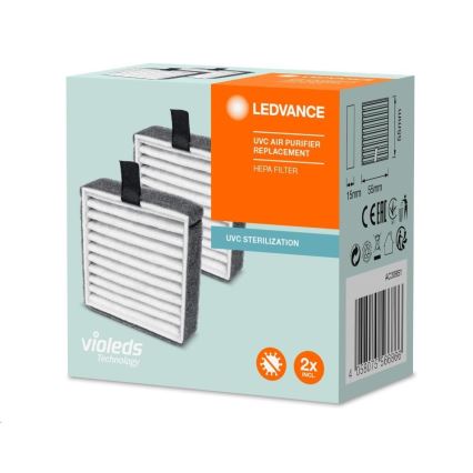 LOT 2x Filtre de rechange HEPA pour purificateur d'air PURIFIER UVC