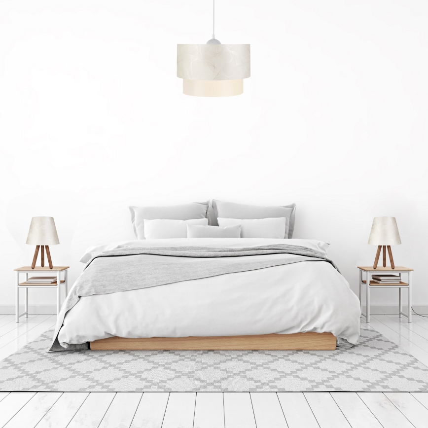 LOT 2x Lampe de table AYD 1xE27/40W/230V + Suspension filaire 1xE27/40W/230V