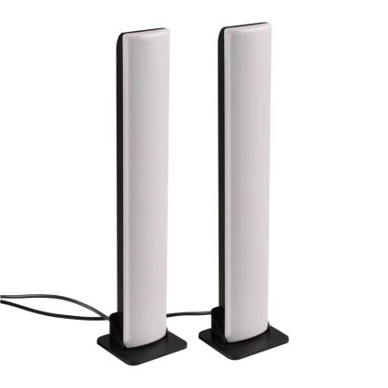 LOT 2x Lampe de table RGB à intensité variable GAMER LED/5W/5V + Télécommande