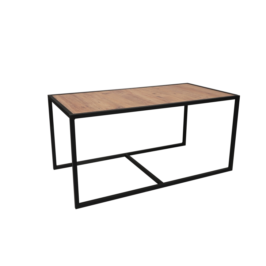 LOT 2x Table basse ATLANTIS marron/noir