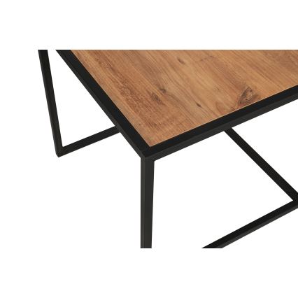 LOT 2x Table basse ATLANTIS marron/noir