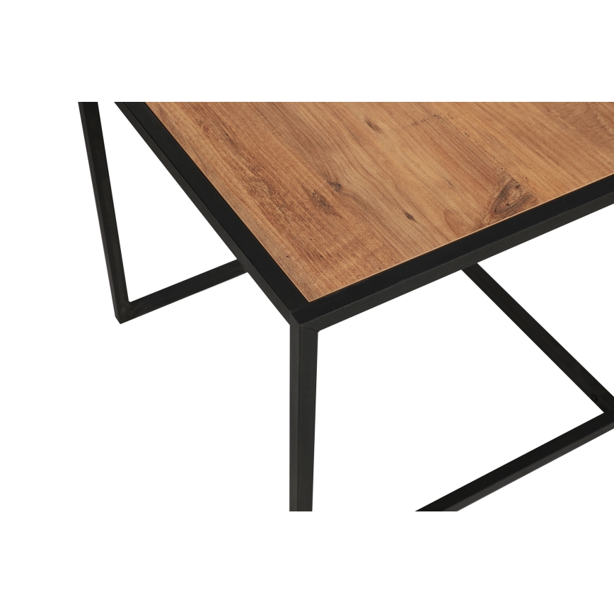 LOT 2x Table basse ATLANTIS marron/noir