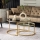 LOT 2x Table basse BELARUS doré