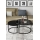 LOT 2x Table basse BORA d. 57/75 cm noir