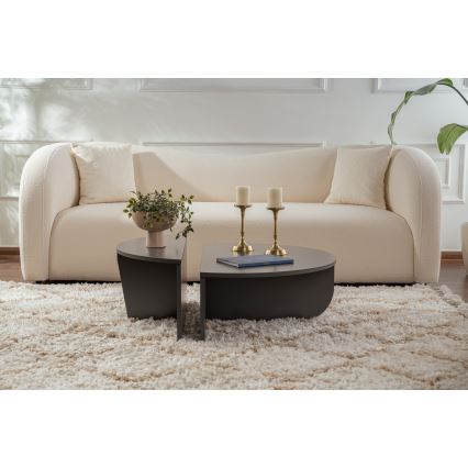 LOT 2x Table basse ORION anthracite