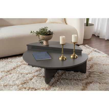 LOT 2x Table basse ORION anthracite