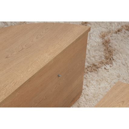 LOT 2x Table basse ORION chêne