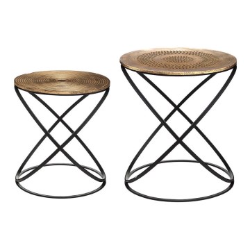 LOT 2x Table d'appoint ETNIK