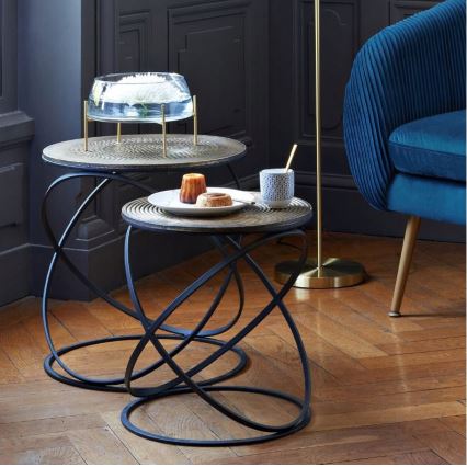 LOT 2x Table d'appoint ETNIK