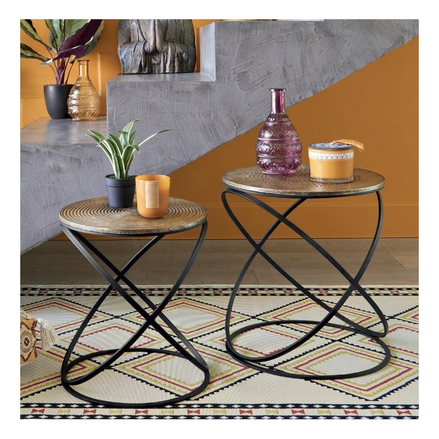 LOT 2x Table d'appoint ETNIK