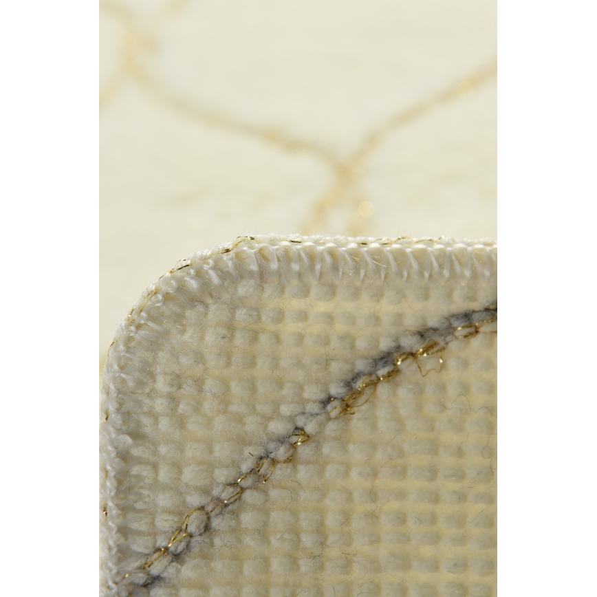LOT 2x Tapis de salle de bains INFINITY 60/100 cm beige