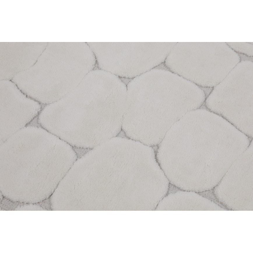 LOT 2x Tapis de salle de bains LINO 60/100 cm beige