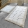 LOT 2x Tapis de salle de bains STONE 60/100 cm blanc