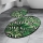 LOT 2x Tapis de salle de bains TROPIC 60/100 cm vert