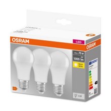 LOT 3x Ampoule LED A60 E27/10W/230V 2700K - Osram