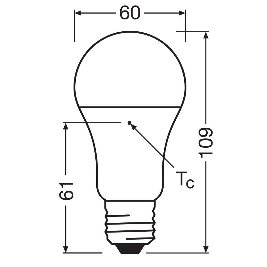 LOT 3x Ampoule LED A60 E27/10W/230V 4000K