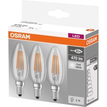LOT 3x Ampoule LED BASE B40 E14/4W/230V 4000K – Osram