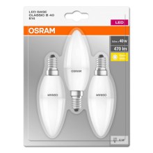 LOT 3x Ampoule LED BASE E14/5,7W/230V 2700K - Osram