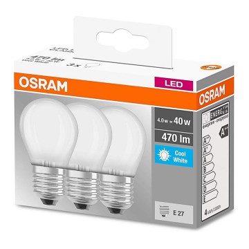 LOT 3x Ampoule LED E27/4W/230V 4000K - Osram