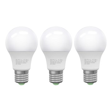 LOT 3x Ampoule LED ECOLINE A60 E27/10W/230V 6500K - Brilagi