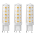 LOT 3x Ampoule LED ECOLINE G9/4,5W/230V 3000K - Brilagi