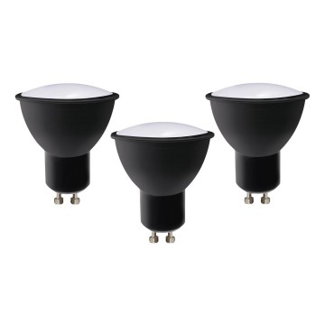 LOT 3x Ampoule LED ECOLINE GU10/6W/230V 4000K noir - Brilagi