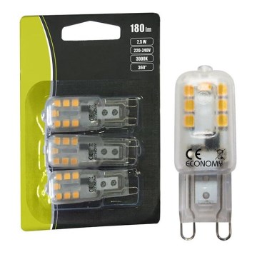 LOT 3x Ampoule LED G9/2,5W/230V 3000K