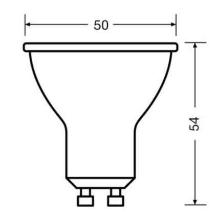 LOT 3x Ampoule LED PAR16 GU10/4,5W/230V 2700K - Osram