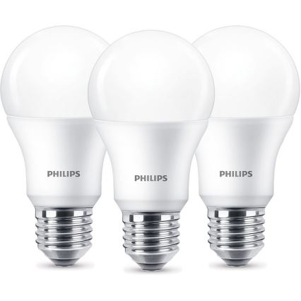 LOT 3x Ampoule LED Philips A60 E27/8,5W/230V 2700K