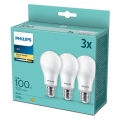LOT 3x Ampoule LED Philips A67 E27/13W/230V 2700K