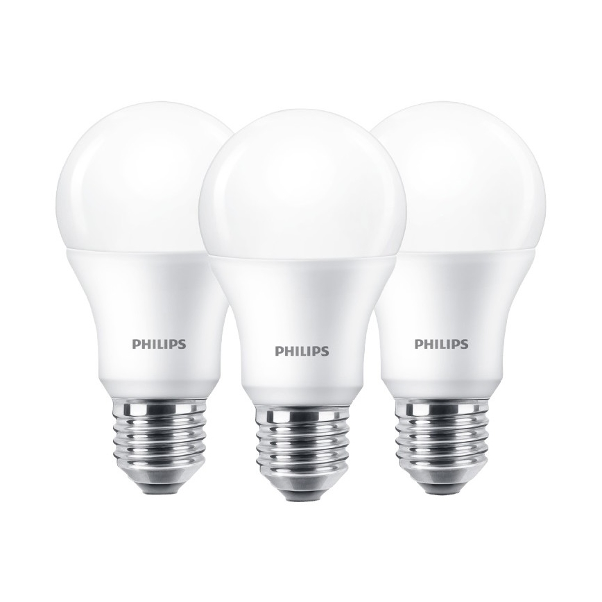 Lot 3x Ampoule LED Philips E27/9W/230V 2700K